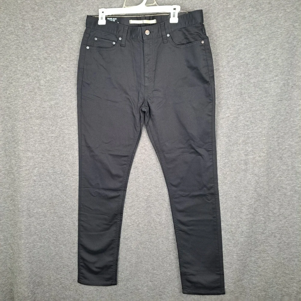 Banana Republic Men's Black‎ Skinny Fit Travel Jeans Size 34x32 (Fits 34x31) NWT